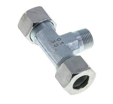 15L & M18x1.5 (con) Acier zingue T-Shape Te Cutting Fitting with Male Threads 315 bar ISO 8434-1