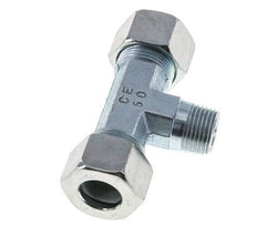 15L & M18x1.5 (con) Acier zingue T-Shape Te Cutting Fitting with Male Threads 315 bar ISO 8434-1