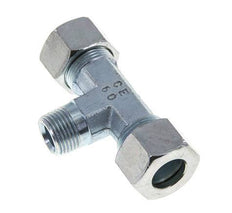 15L & M18x1.5 (con) Acier zingue T-Shape Te Cutting Fitting with Male Threads 315 bar ISO 8434-1