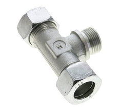 22L & G3/4'' Acier zingue T-Shape Tee Cutting Fitting with Male Threads 160 bar ISO 8434-1