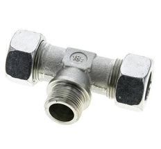 22L & G3/4'' Acier zingue T-Shape Tee Cutting Fitting with Male Threads 160 bar ISO 8434-1