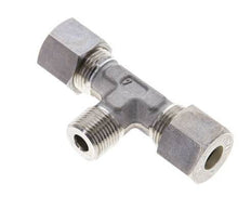 10S & R3/8'' Stainless Steel T-Shape Tee Compression Fitting with Male Threads 450 bar ISO 8434-1