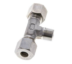 10S & R3/8'' Stainless Steel T-Shape Tee Compression Fitting with Male Threads 450 bar ISO 8434-1