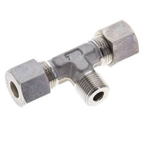 10S & R3/8'' Stainless Steel T-Shape Tee Compression Fitting with Male Threads 450 bar ISO 8434-1