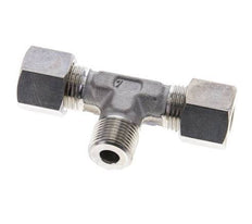 10S & R3/8'' Stainless Steel T-Shape Tee Compression Fitting with Male Threads 450 bar ISO 8434-1