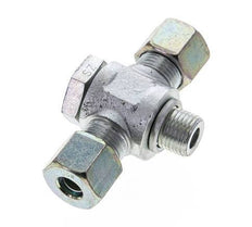 10S & M16x1.5 Zink plated Steel Tee Swivel Joint Cutting Fitting with Male Threads 400 bar ISO 8434-1