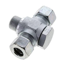 15L & G1/2'' Zink plated Steel Tee Swivel Joint Cutting Fitting with Male Threads 315 bar ISO 8434-1