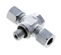 10L &amp; G1/4'' Acier zingué Tee Swivel Joint Cutting Fitting with Male Threads 315 bar NBR ISO 8434-1
