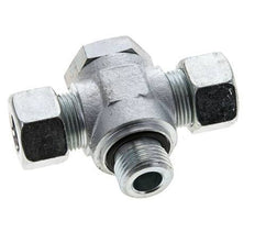 15L & G1/2'' Acier zingue Tee Swivel Joint Cutting Fitting with Male Threads 315 bar NBR ISO 8434-1