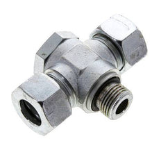 18L & G1/2'' Acier zingue Tee Swivel Joint Cutting Fitting with Male Threads 315 bar NBR ISO 8434-1