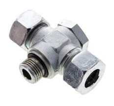 18L & G1/2'' Acier zingue Tee Swivel Joint Cutting Fitting with Male Threads 315 bar NBR ISO 8434-1