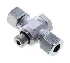 12S &amp; G3/8'' Acier zingué Tee Swivel Joint Cutting Fitting with Male Threads 400 bar NBR ISO 8434-1