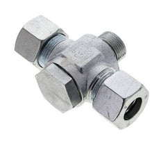 20S & G3/4'' Acier zingue Tee Swivel Joint Cutting Fitting with Male Threads 400 bar NBR ISO 8434-1