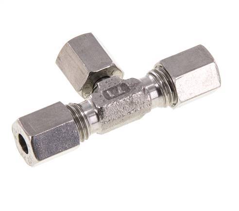 Raccord de coupe en T en acier inoxydable 6L avec pivot 315 bar réglable ISO 8434-1