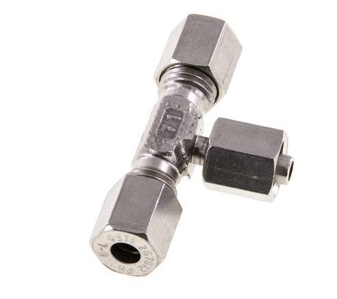 Raccord de coupe en T en acier inoxydable 6L avec pivot 315 bar réglable ISO 8434-1