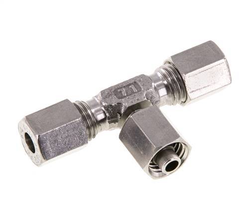 Raccord de coupe en T en acier inoxydable 6L avec pivot 315 bar réglable ISO 8434-1