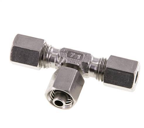 Raccord de coupe en T en acier inoxydable 6L avec pivot 315 bar réglable ISO 8434-1