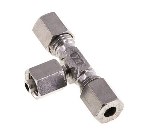 Raccord de coupe en T en acier inoxydable 6L avec pivot 315 bar réglable ISO 8434-1