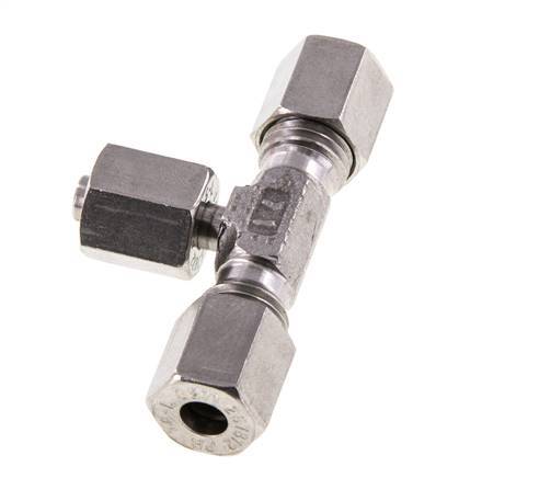 Raccord de coupe en T en acier inoxydable 6L avec pivot 315 bar réglable ISO 8434-1