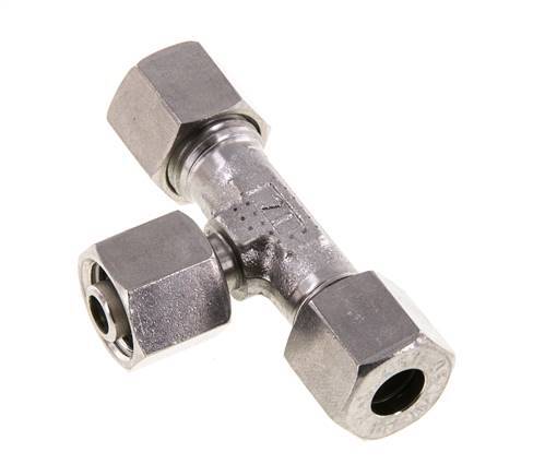 Raccord de coupe en T en acier inoxydable 8L avec pivot 315 bar réglable ISO 8434-1