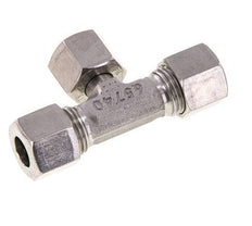 Raccord de coupe en T en acier inoxydable 10L avec pivot 315 bar réglable ISO 8434-1