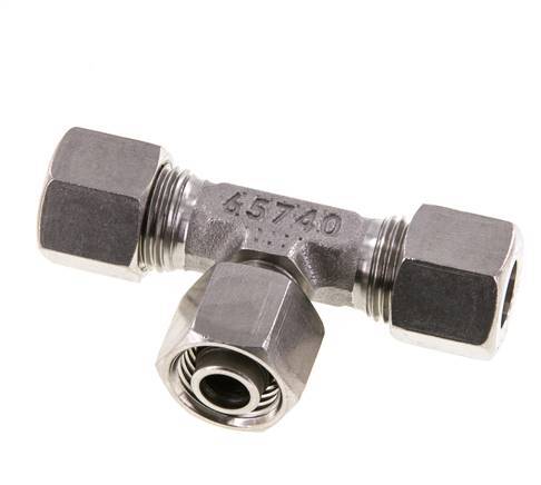 Raccord de coupe en T en acier inoxydable 10L avec pivot 315 bar réglable ISO 8434-1