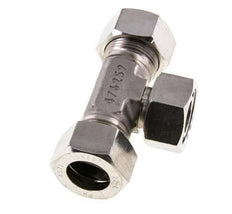 22L Stainless Steel T-Shape Tee Cutting Fitting with Swivel 160 bar Adjustable ISO 8434-1
