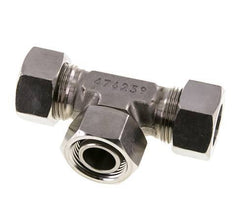 Raccord de coupe en T en acier inoxydable 22L avec pivot 160 bar réglable ISO 8434-1