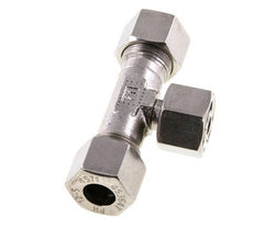 Raccord de coupe en T en acier inoxydable 12S avec pivot 630 bar réglable ISO 8434-1