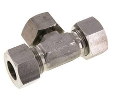 25S Raccord de coupe en T en acier inoxydable avec pivot 400 bar réglable ISO 8434-1