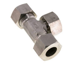 25S Raccord de coupe en T en acier inoxydable avec pivot 400 bar réglable ISO 8434-1