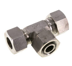 25S Raccord de coupe en T en acier inoxydable avec pivot 400 bar réglable ISO 8434-1
