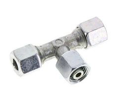 8L Acier zingué T-Shape Tee Cutting Fitting with Swivel 315 bar NBR Adjustable ISO 8434-1