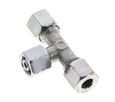 8L Acier zingué T-Shape Tee Cutting Fitting with Swivel 315 bar NBR Adjustable ISO 8434-1