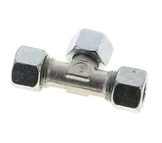 12L Zink plated Steel T-Shape Tee Cutting Fitting with Swivel 315 bar NBR Adjustable ISO 8434-1