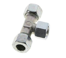 12L Acier zingué T-Shape Tee Cutting Fitting with Swivel 315 bar NBR Adjustable ISO 8434-1