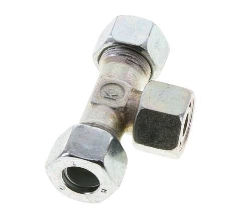 15L Acier zingué T-Shape Tee Cutting Fitting with Swivel 315 bar NBR Adjustable ISO 8434-1