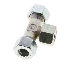 15L Acier zingué T-Shape Tee Cutting Fitting with Swivel 315 bar NBR Adjustable ISO 8434-1