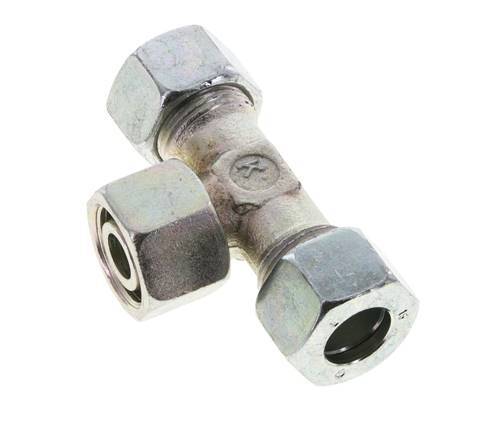 15L Acier zingué T-Shape Tee Cutting Fitting with Swivel 315 bar NBR Adjustable ISO 8434-1