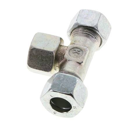15L Acier zingué T-Shape Tee Cutting Fitting with Swivel 315 bar NBR Adjustable ISO 8434-1