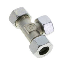 18L Acier zingué T-Shape Tee Cutting Fitting with Swivel 315 bar NBR Adjustable ISO 8434-1