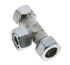22L Acier zingué T-Shape Tee Cutting Fitting with Swivel 160 bar NBR Adjustable ISO 8434-1