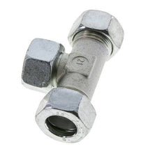 22L Acier zingué T-Shape Tee Cutting Fitting with Swivel 160 bar NBR Adjustable ISO 8434-1