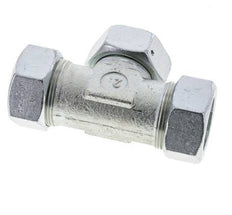 35L Acier zingué T-Shape Tee Cutting Fitting with Swivel 160 bar NBR Adjustable ISO 8434-1