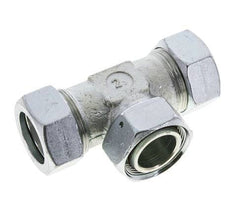 35L Acier zingué T-Shape Tee Cutting Fitting with Swivel 160 bar NBR Adjustable ISO 8434-1