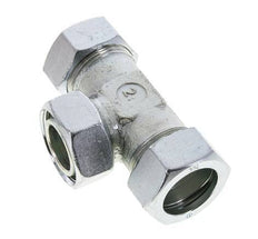 35L Acier zingué T-Shape Tee Cutting Fitting with Swivel 160 bar NBR Adjustable ISO 8434-1