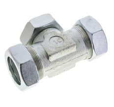42L Acier zingué T-Shape Tee Cutting Fitting with Swivel 160 bar NBR Adjustable ISO 8434-1
