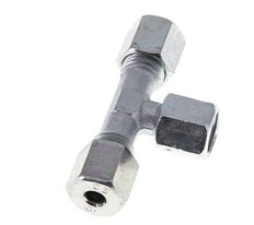 6S Acier zingué T-Shape Tee Cutting Fitting with Swivel 630 bar NBR Adjustable ISO 8434-1