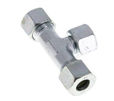 12S Acier zingué T-Shape Tee Cutting Fitting with Swivel 630 bar NBR Adjustable ISO 8434-1