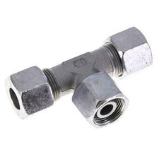 14S Acier zingué T-Shape Tee Cutting Fitting with Swivel 630 bar NBR Adjustable ISO 8434-1